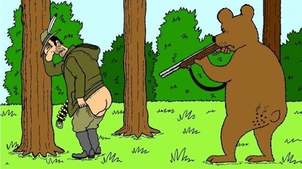 Карикатуры про охоту