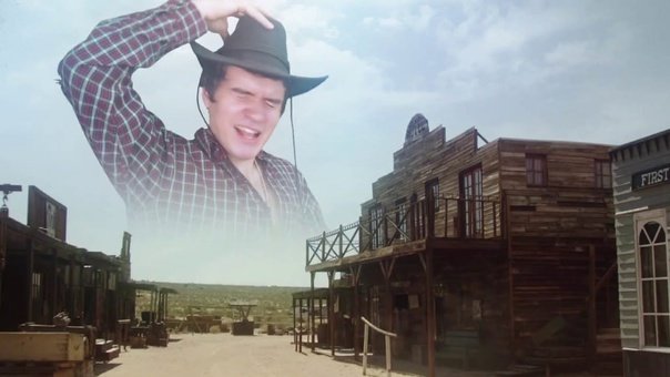 Мужик в небе орет