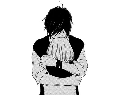 Аниме парни черно белые