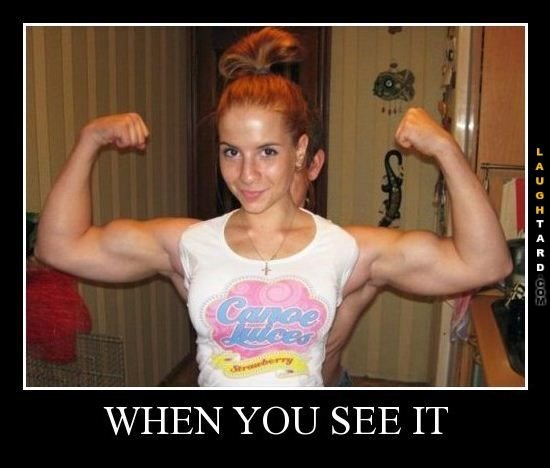 Демотиваторы про женщин качков