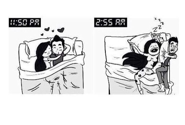 Мем жена кровать