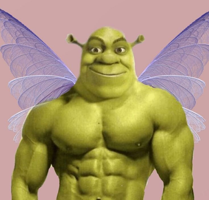 Нарисованный накаченный мужик