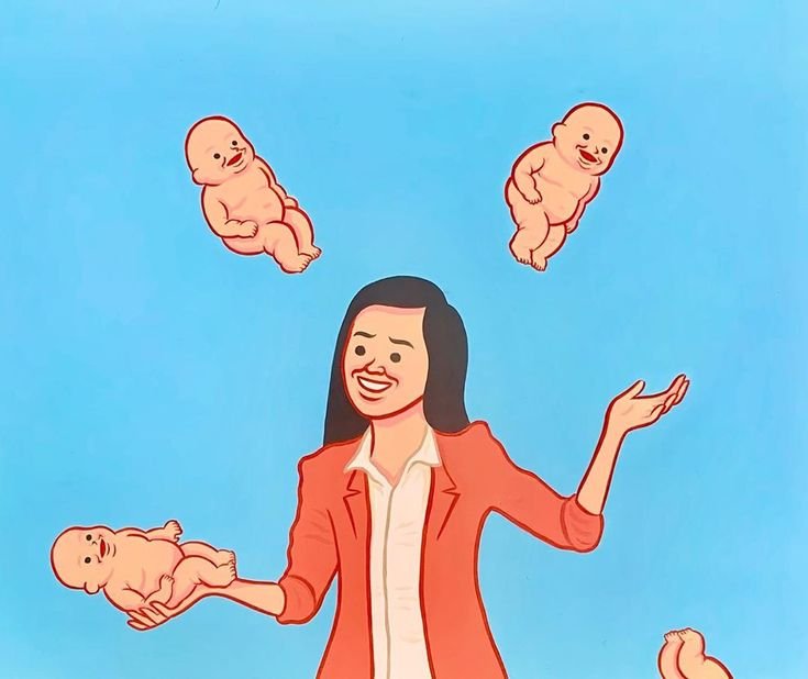 Мем женщина кидает младенца