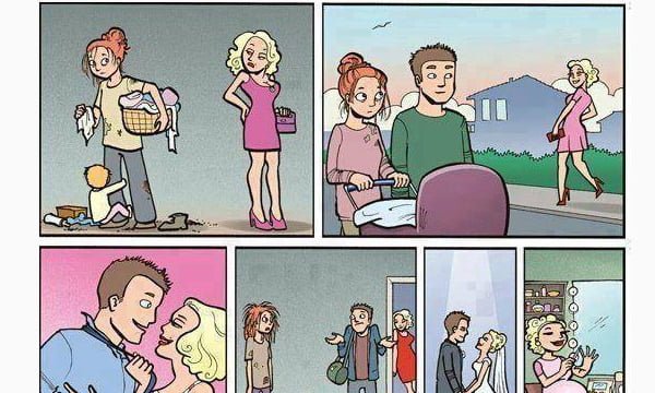 Жена уходит от мужа