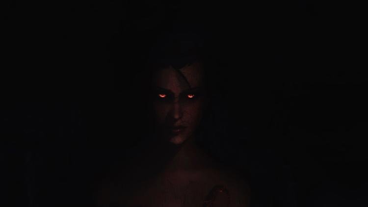 Красные глаза в темноте