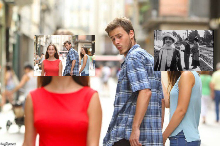 Чел оборачивается на другую