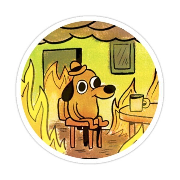 Собака в горящем доме