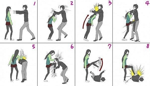 Приемы самообороны для девочек