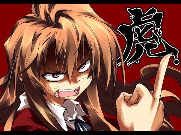 Аниме девушка в гневе