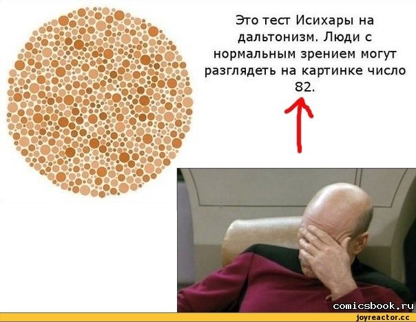 Девушка дальтоник