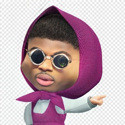 Маша с лицом негра