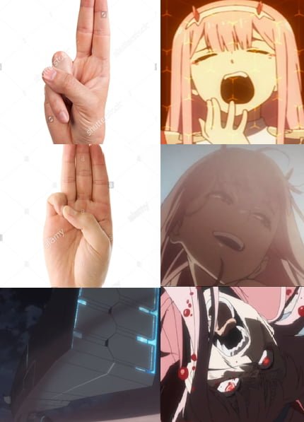 Ахегао Zero two