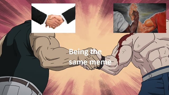 Рукопожатие аниме