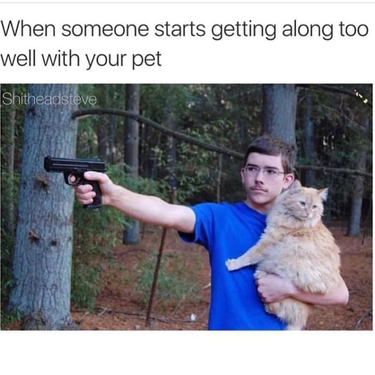 Мужик с котом