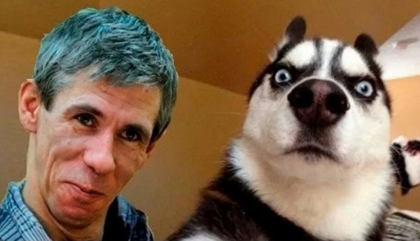 Алексей Панин с собакой