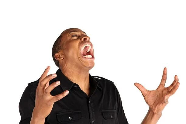 Мужик кричит