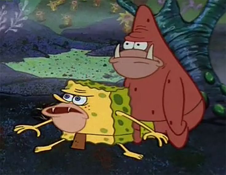 Спанч Боб и Патрик доисторические