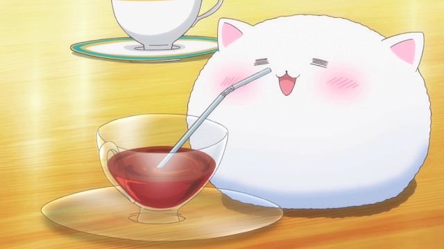 Аниме пьет чай