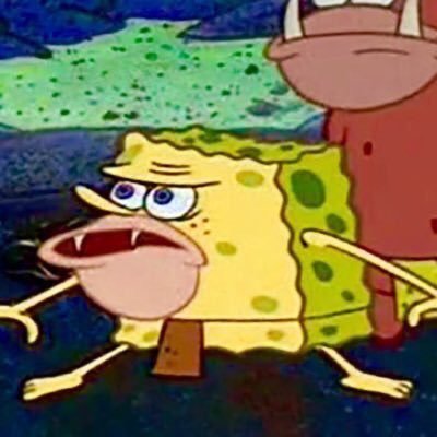 Мем Спанч Боб Дикарь