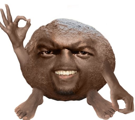 Негр на прозрачном фоне