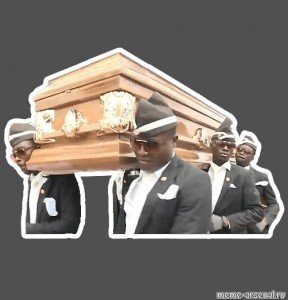 Негры несут гроб