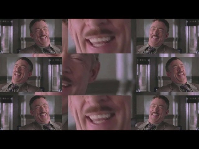 Человек паук смеется