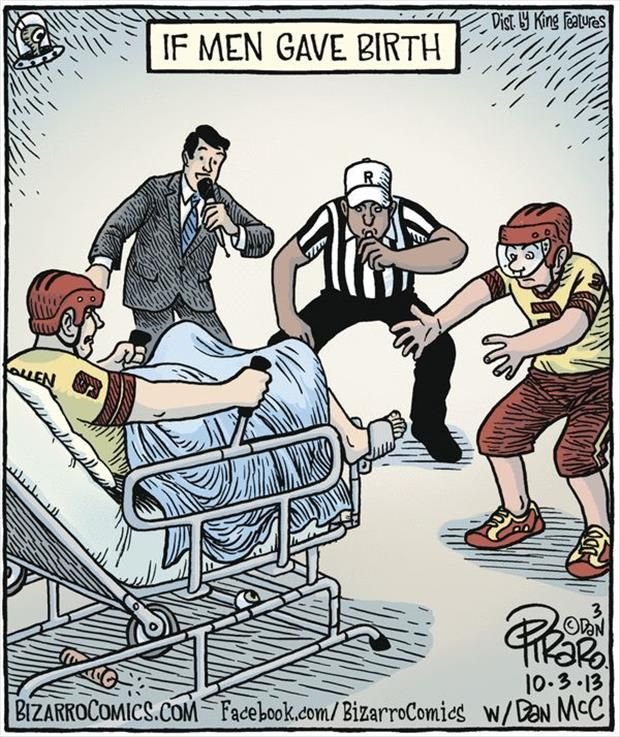 Комикс если бы мужчины рожали