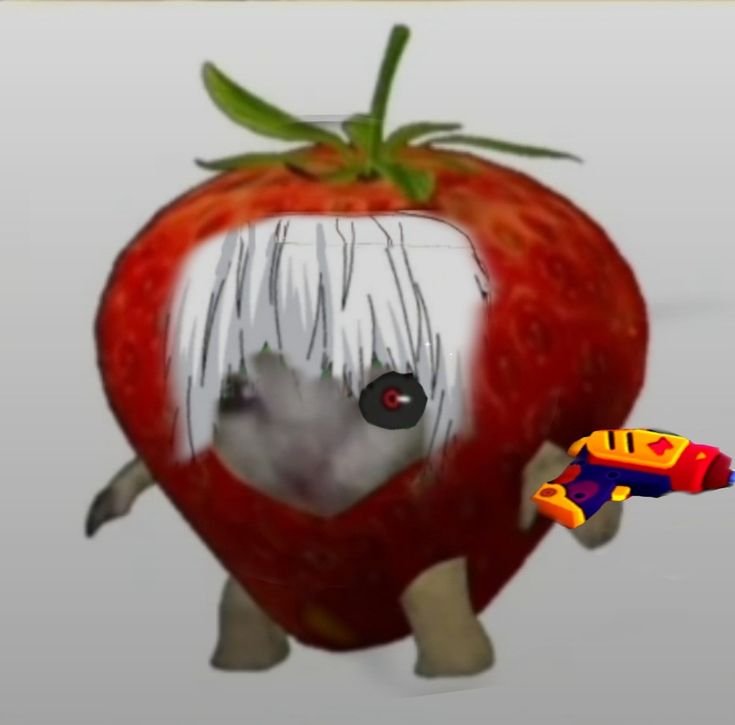 Кот в клубнике Мем