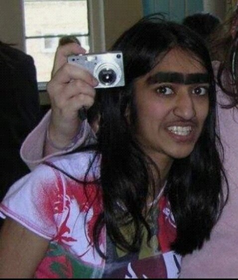 Таджикские девушки с монобровью