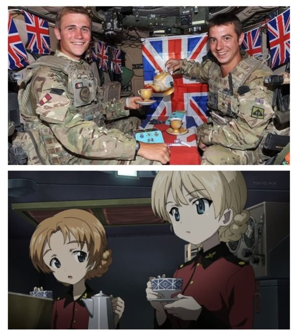 Девушки и танки аниме мемы