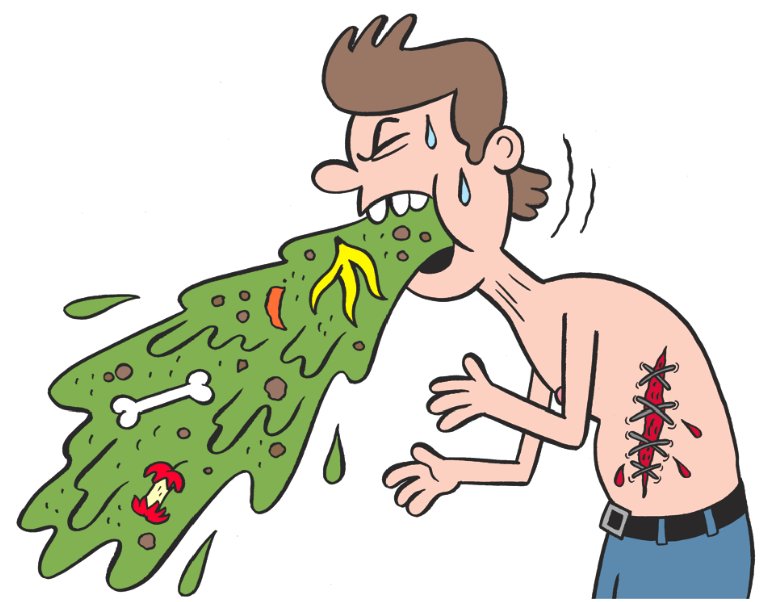 Блевота мультяшная