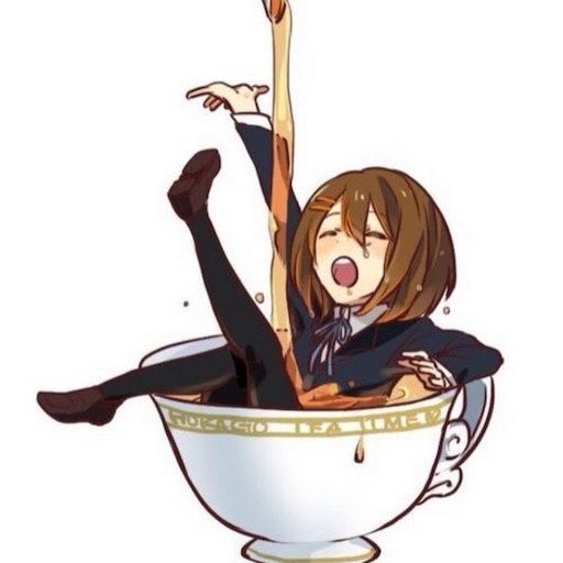 Юи Хирасава пьёт чай