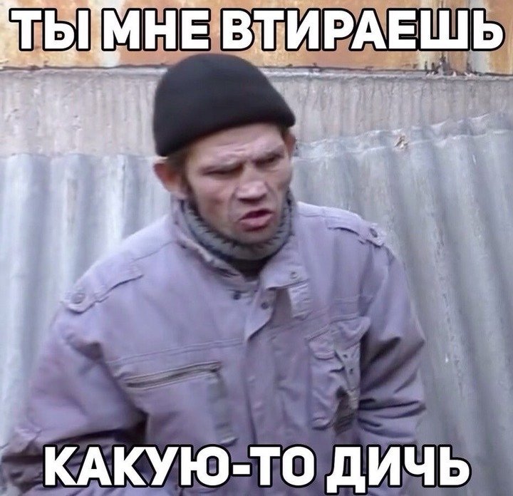 Втираешь дичь Мем