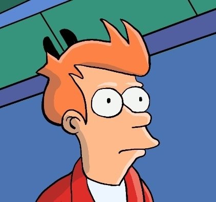 Фрай Футурама подозрительно