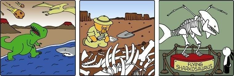 Смешной динозавр