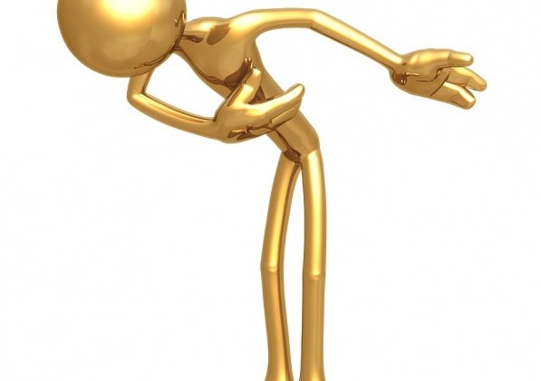 Человек кланяется