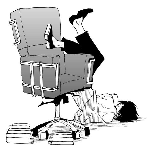 Леви Аккерман в кресле