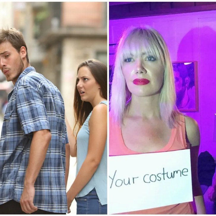 Девушка на диване и парни