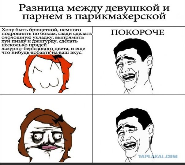 Отличия между девушкой и мужчиной