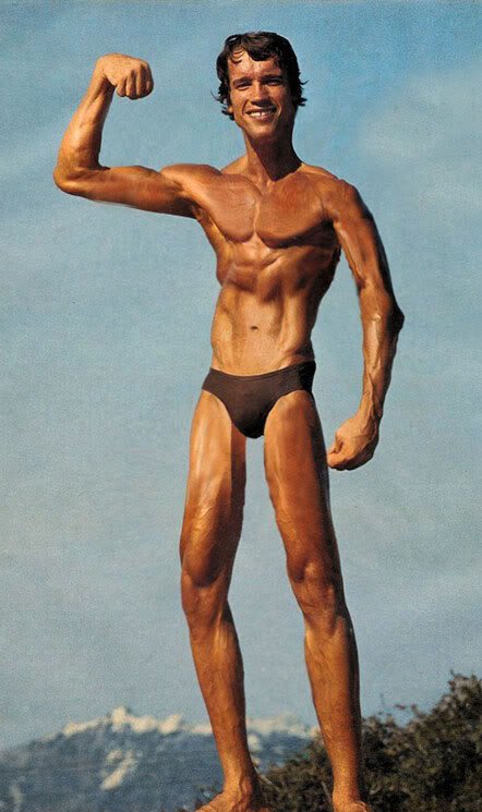 Шварценеггер в юности худой