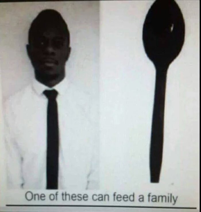 Негр с черным галстуком