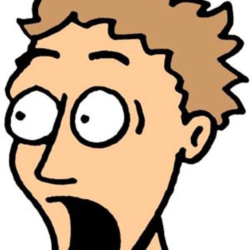 Лицо в шоке нарисованное