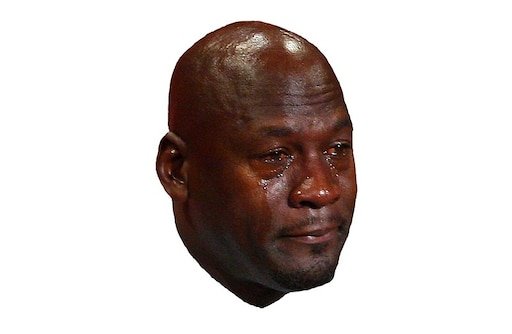 Майкл Джордан плачет