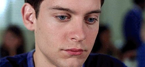 Грустный Тоби Магуайр