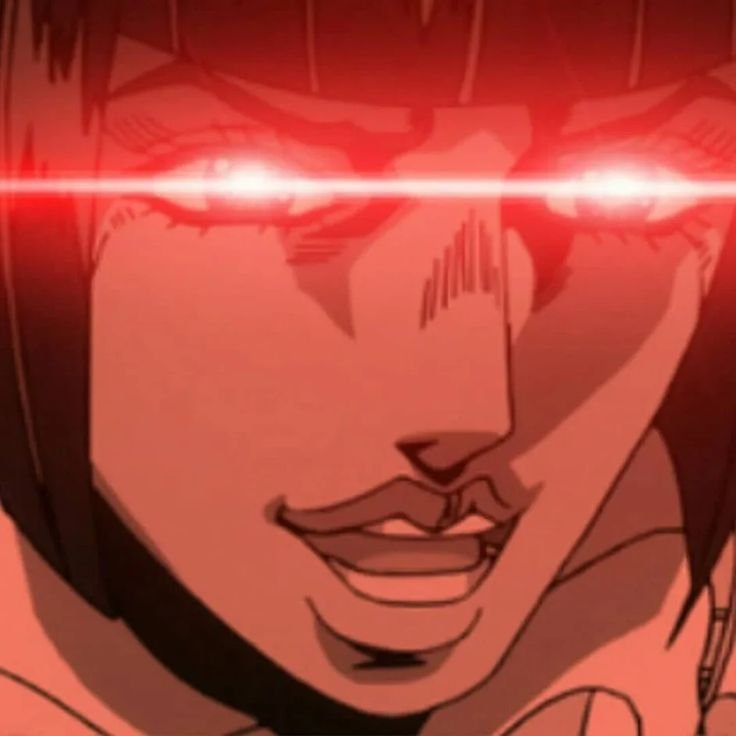 Горящие глаза из аниме