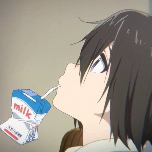 С молоком аниме