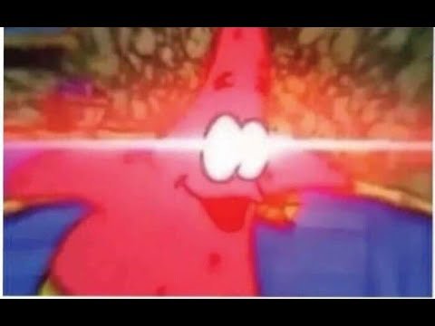 Мем с красными глазами лазерами