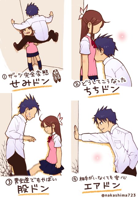 Аниме прижал к стене