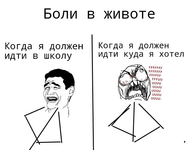 Мемы про боль в животе комиксы