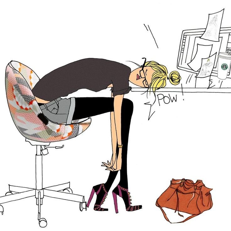 Устала на работе